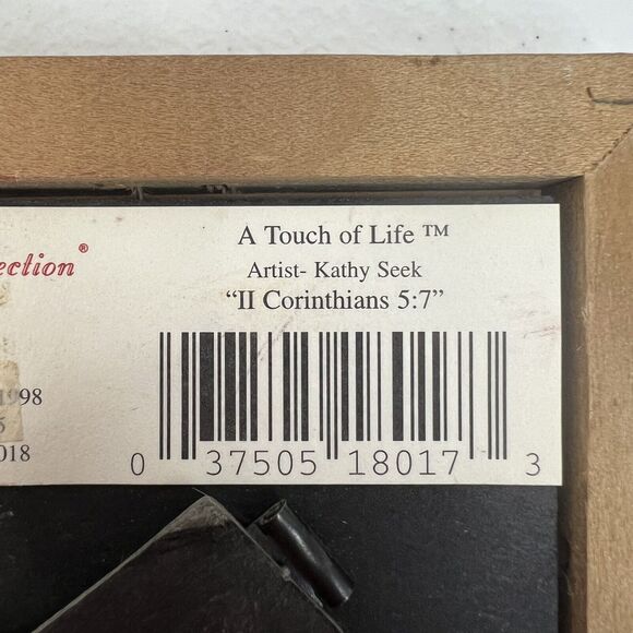 Heartfelt Collectible A Touch of Life II Corinthians 5:7 4x4 Inch Live By Faith - Picture 7 of 10